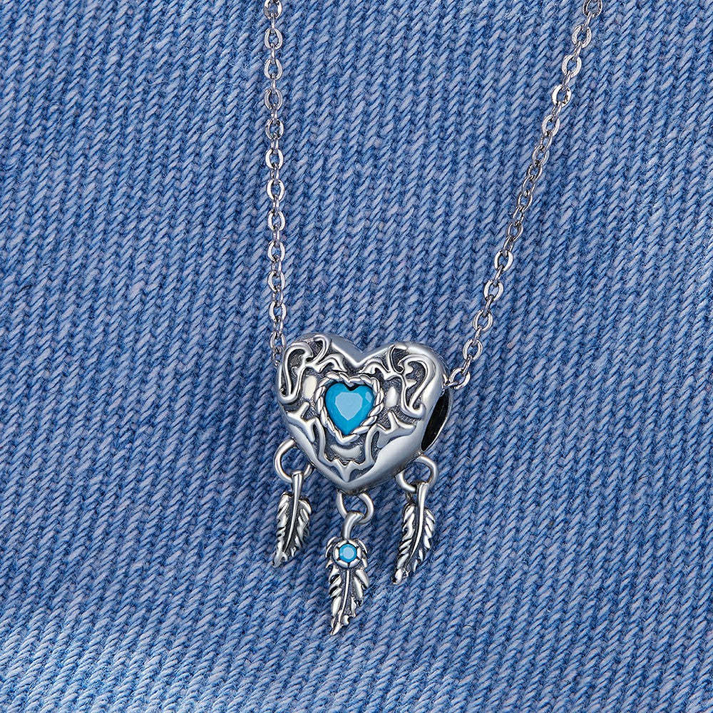 retro dream catcher charm 925 sterling silver xs1968
