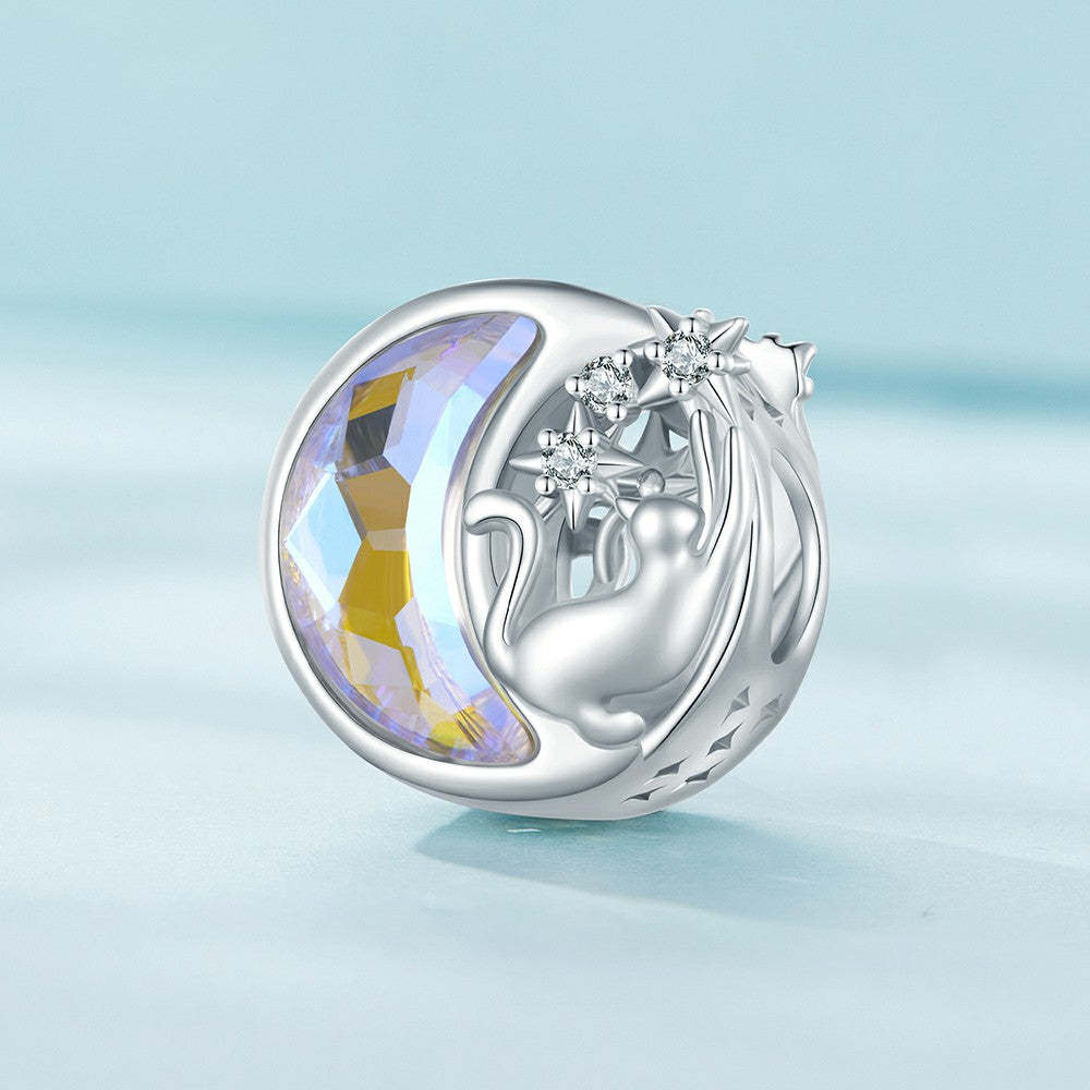 moonlight cat charm 925 sterling silver xs1984