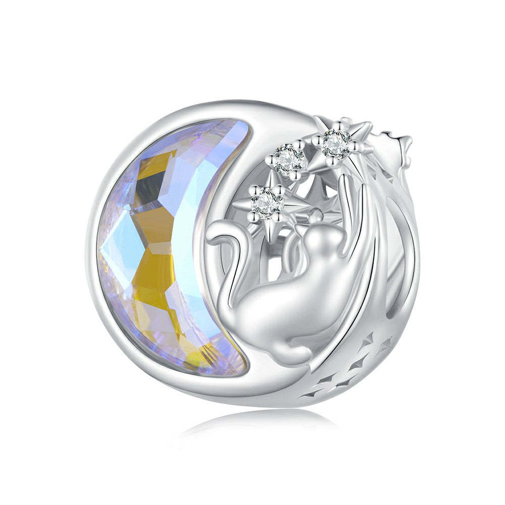 moonlight cat charm 925 sterling silver xs1984