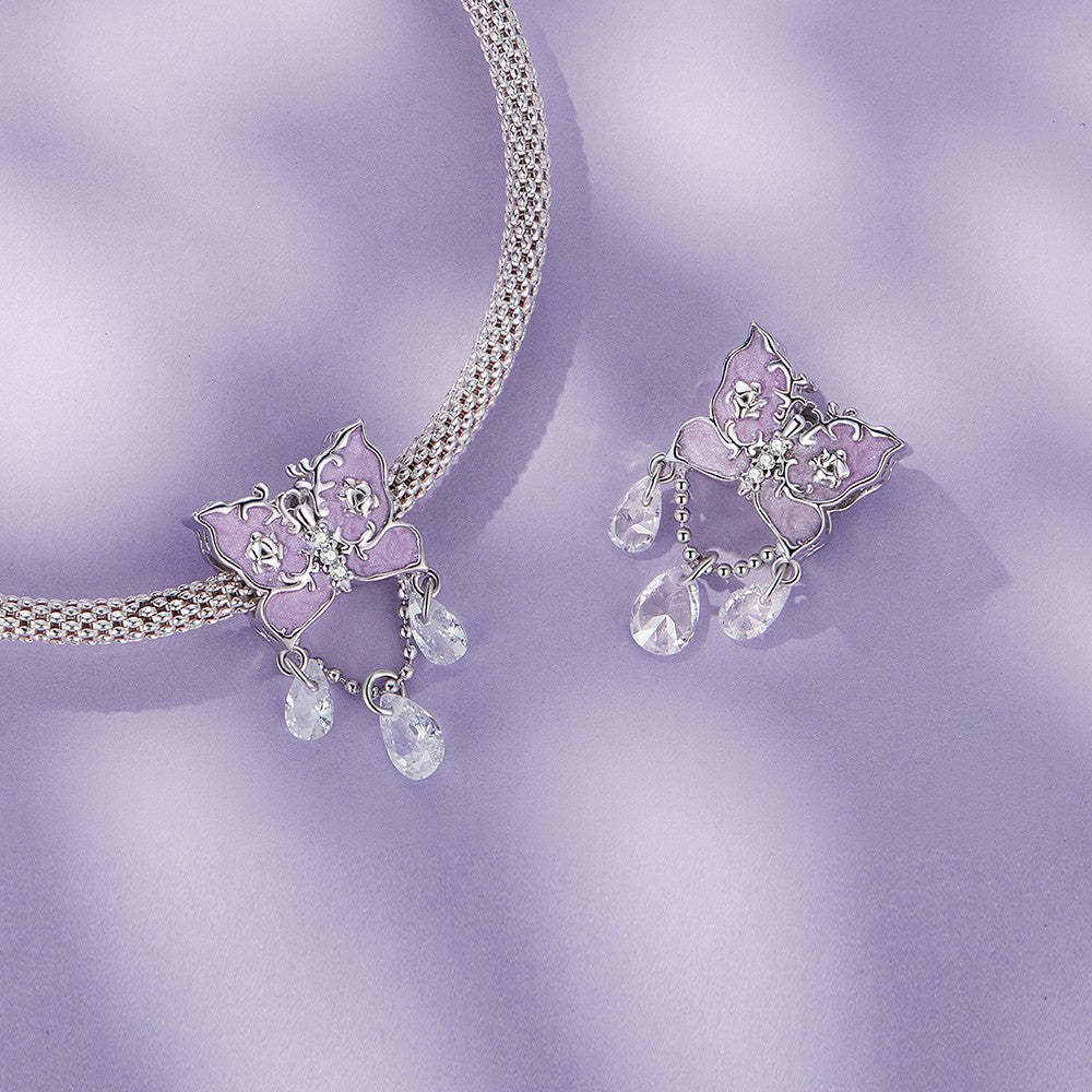 diamond butterfly charm 925 sterling silver xs1986