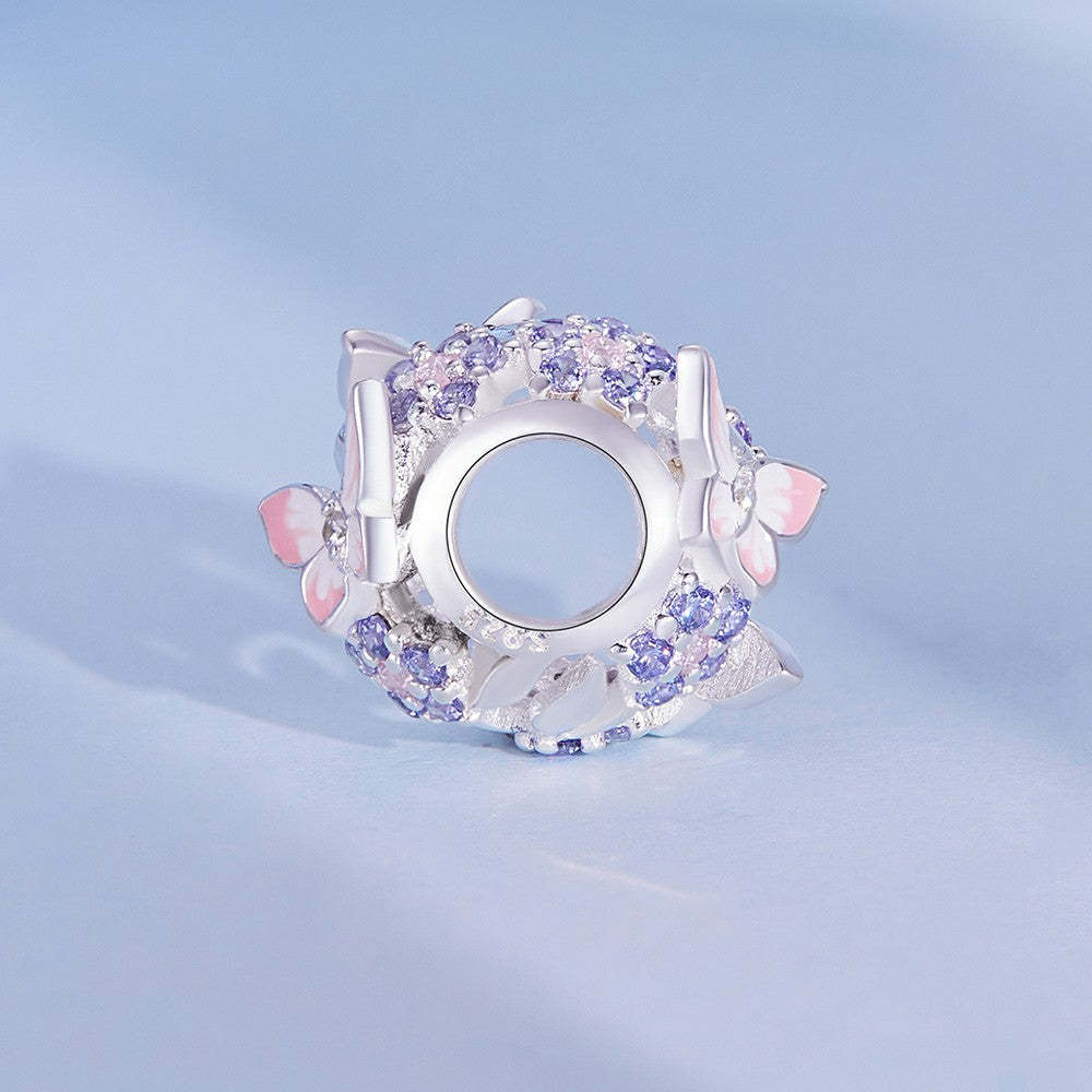 butterfly zircon charm 925 sterling silver xs2007