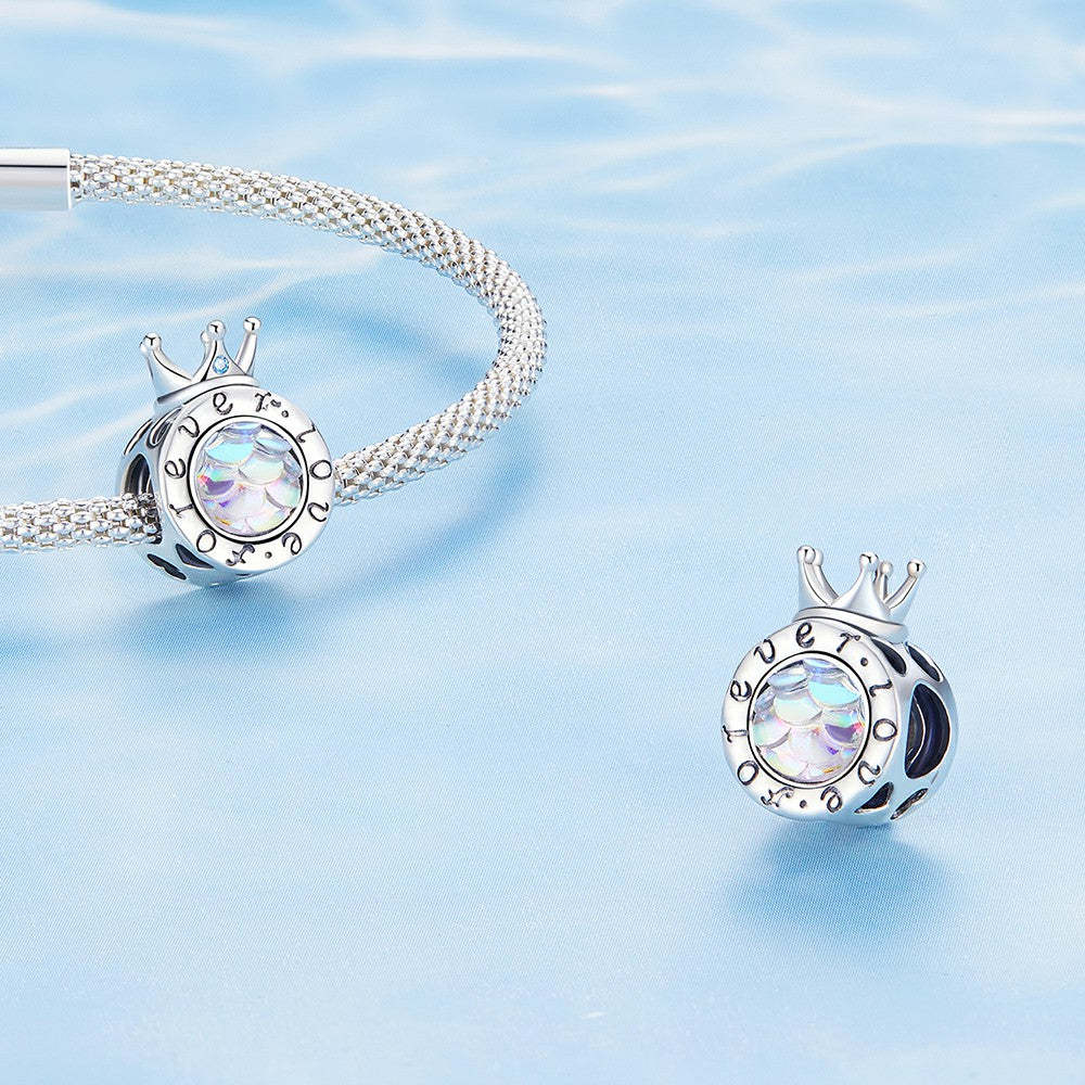crown lettering charm 925 sterling silver xs2013