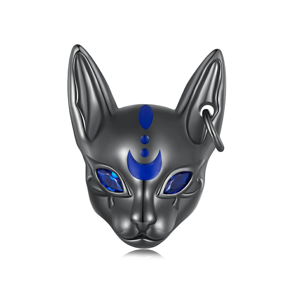 egyptian cat god charm 925 sterling silver xs2027