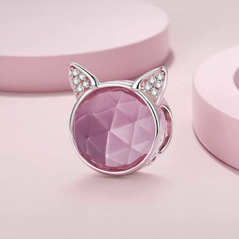 cute pet cat charm 925 sterling silver xs2029