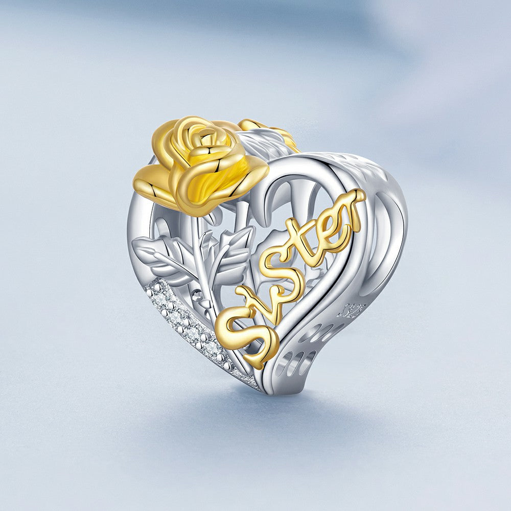 sisters charm 925 sterling silver xs2049