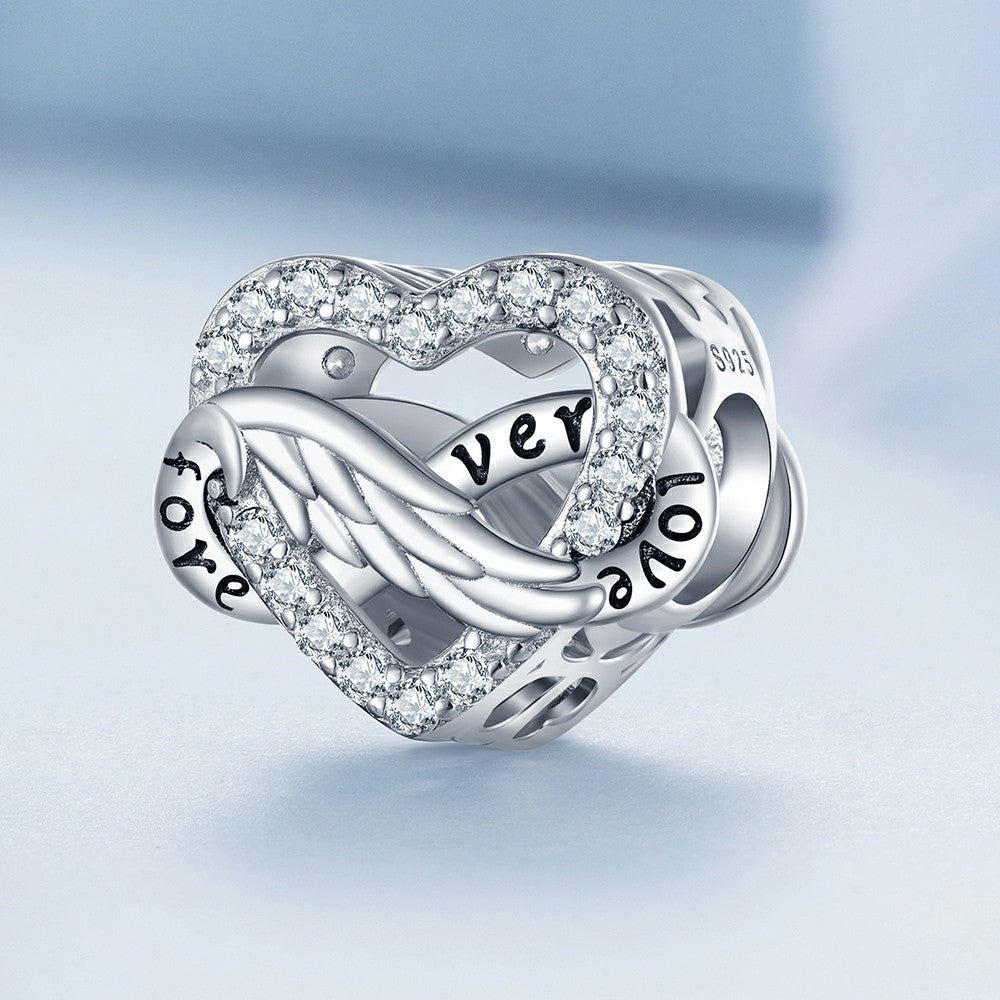 eternal heart forever love charm 925 sterling silver xs2065