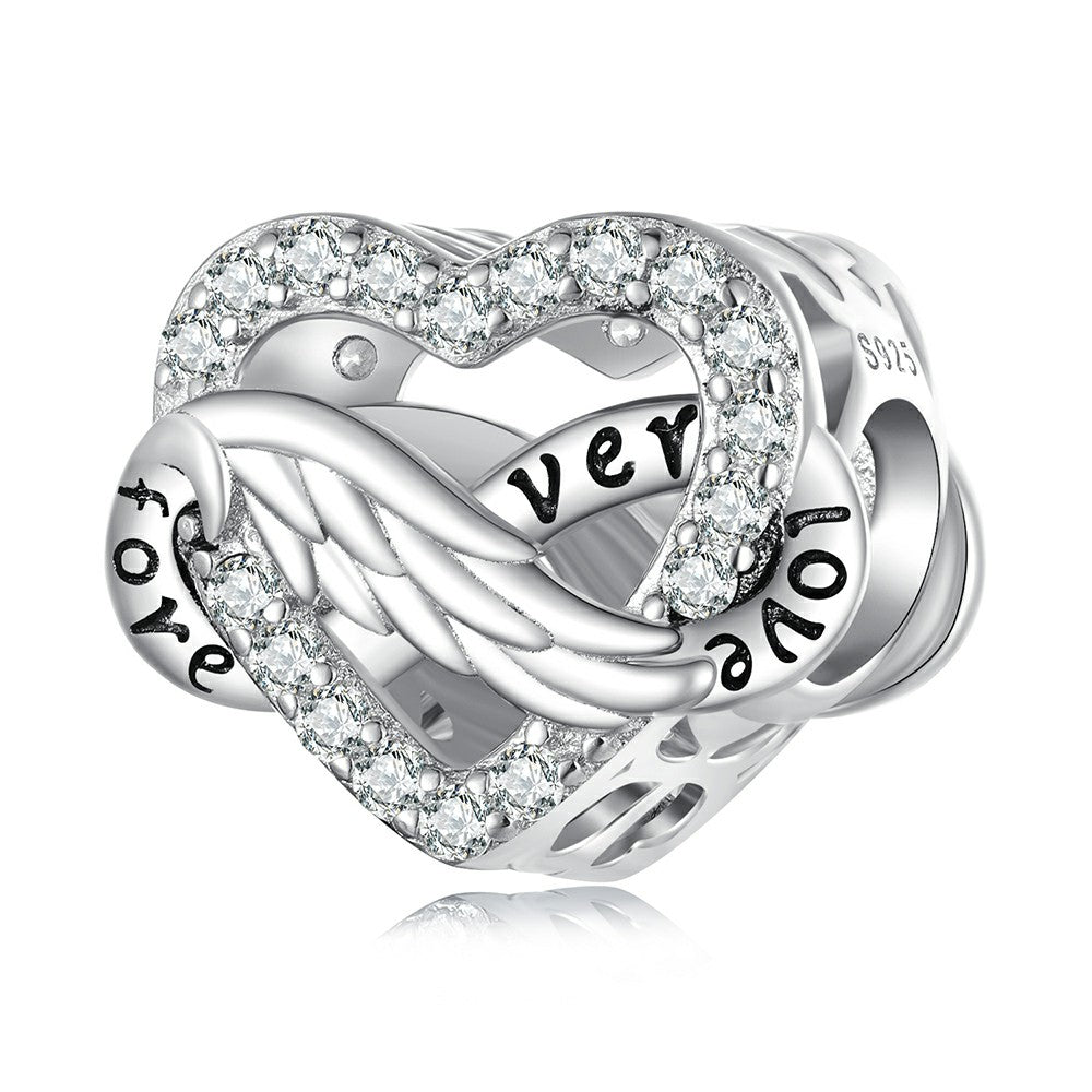 eternal heart forever love charm 925 sterling silver xs2065