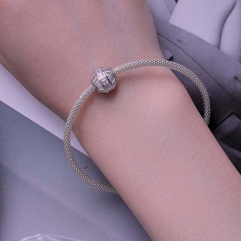 lucky little waist white zircon charm 925 sterling silver xs2069
