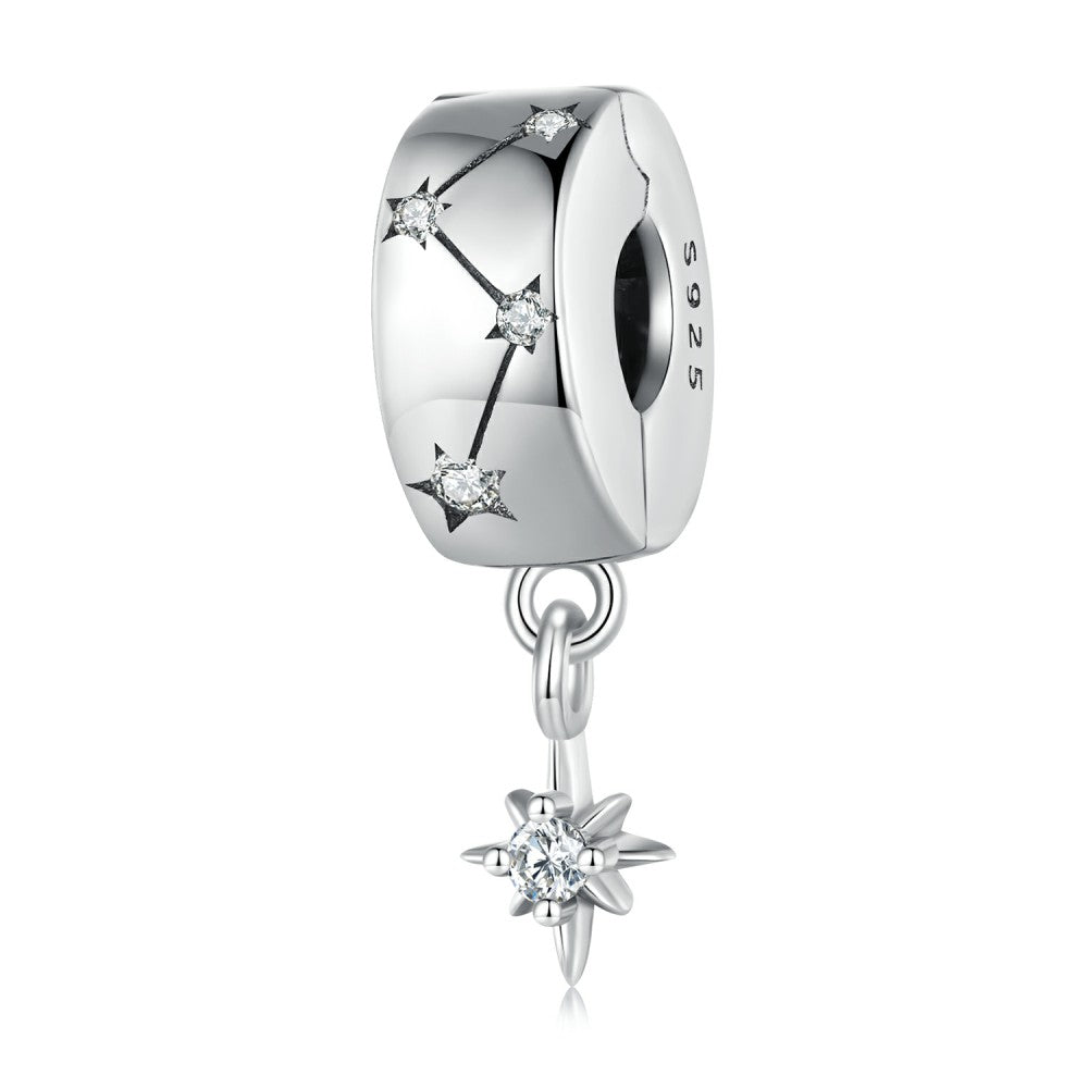 starburst round charm 925 sterling silver xs2096