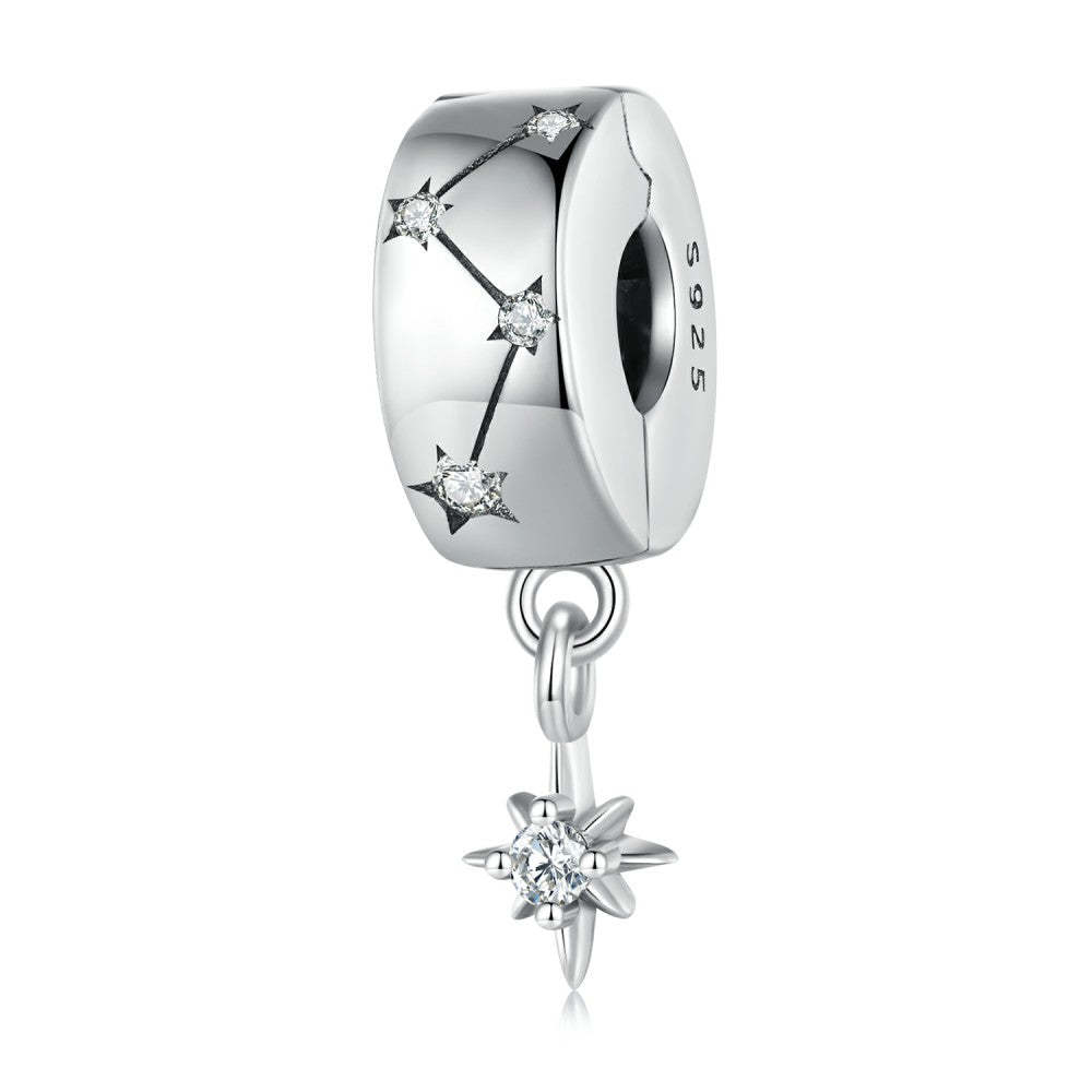 starburst round charm 925 sterling silver xs2096