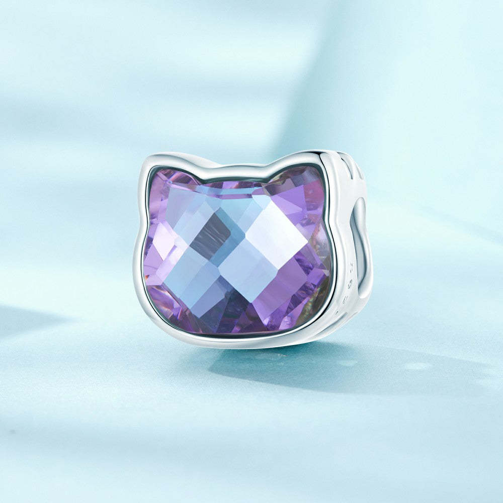 cat colorful charm 925 sterling silver gifts for pet lover xs2099