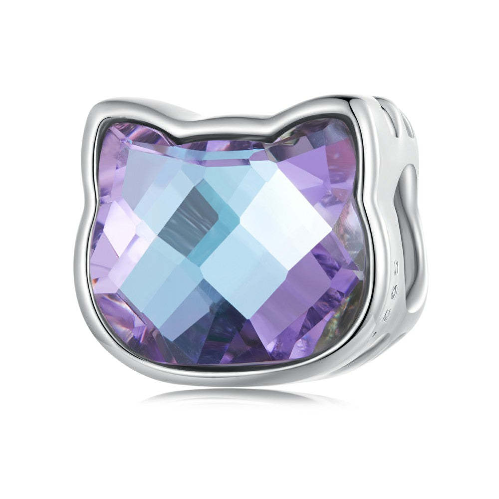 cat colorful charm 925 sterling silver gifts for pet lover xs2099