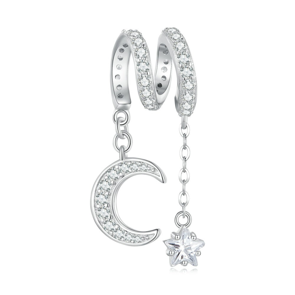 swaying moonlight star charm 925 sterling silver xs2110