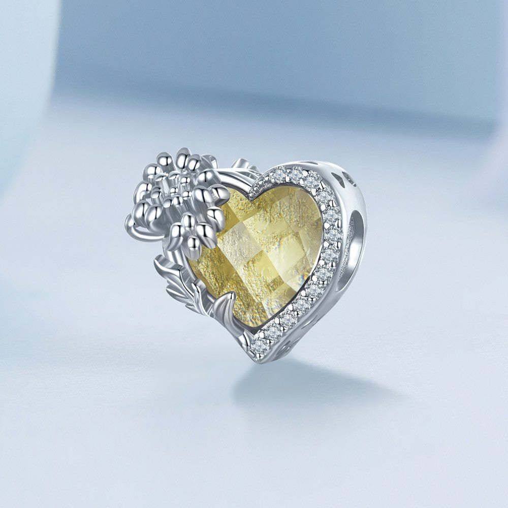 november birthstone yellow charm 925 sterling silver xs2158