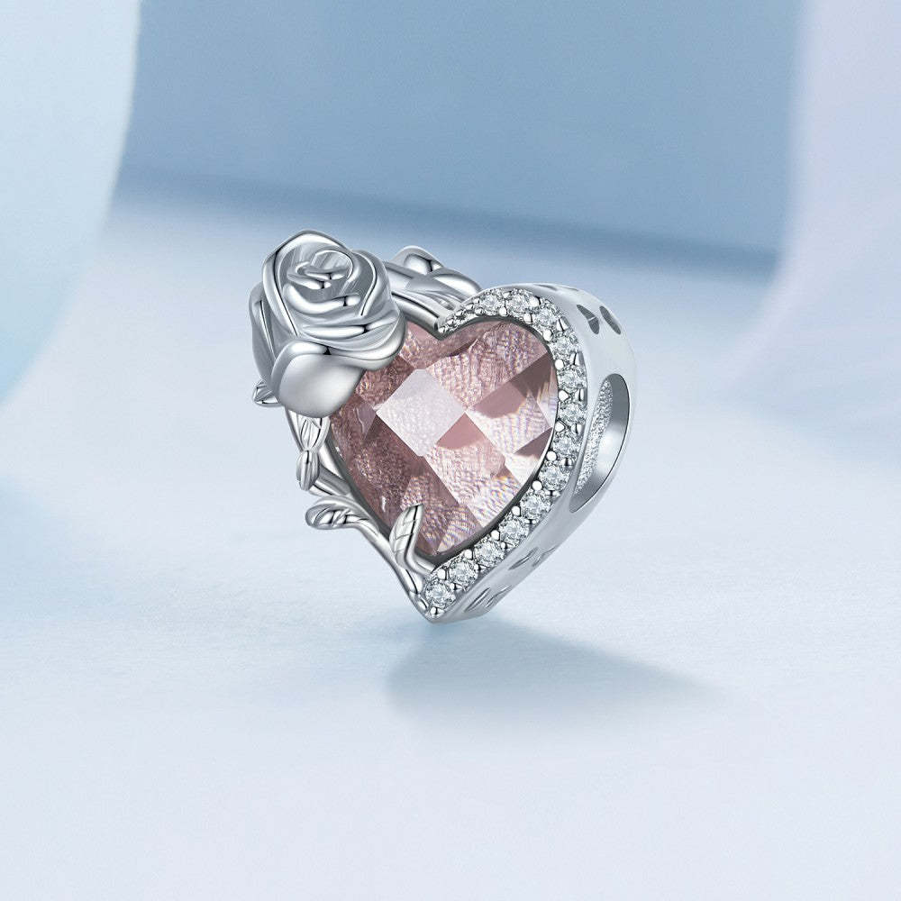 june birthstone light pink charm 925 sterling silver xs2164