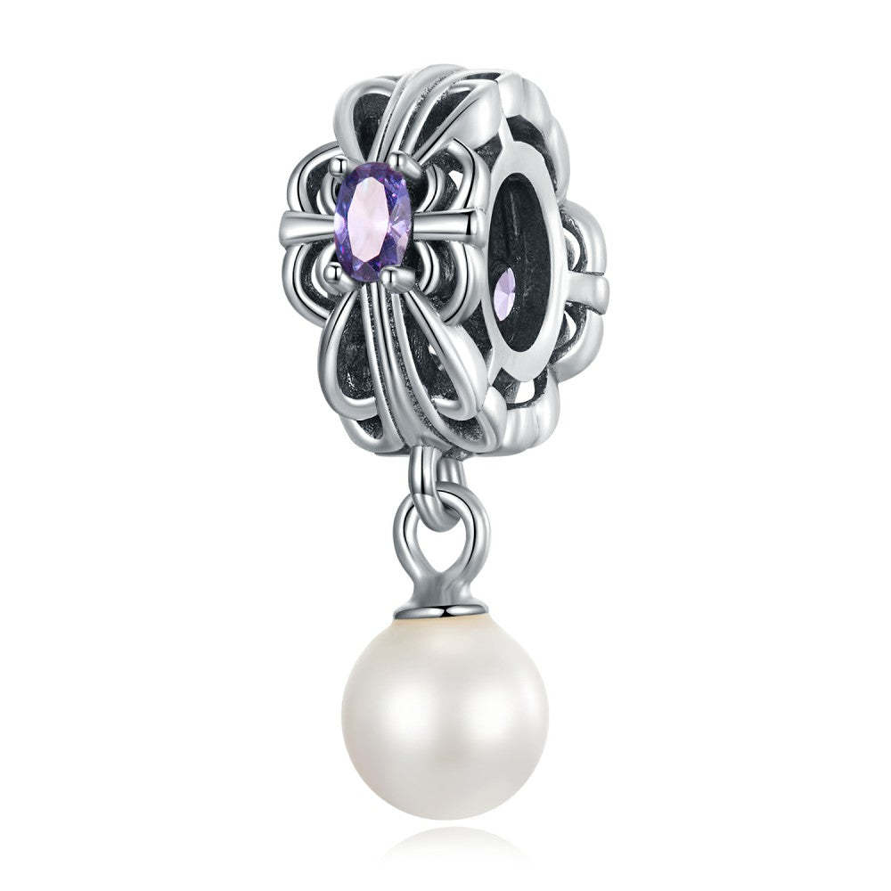 pearl streamer pendant charm 925 sterling silver xs2195