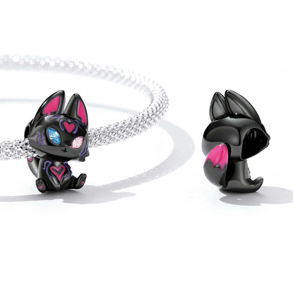 fox elf charm 925 sterling silver xs2243