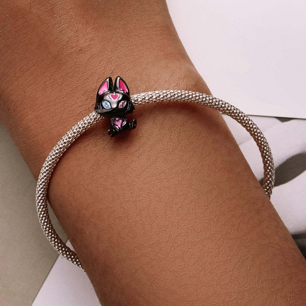fox elf charm 925 sterling silver xs2243