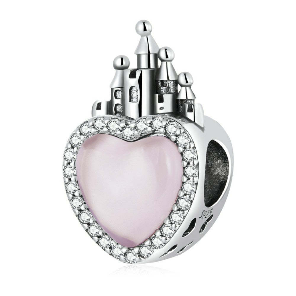 love castle charm 925 sterling silver happy valentines day xs2245