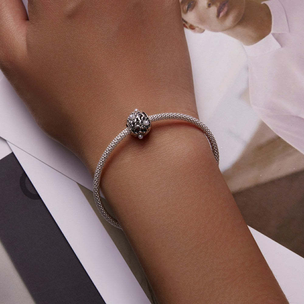 classical flowers charm 925 sterling silver xs2247