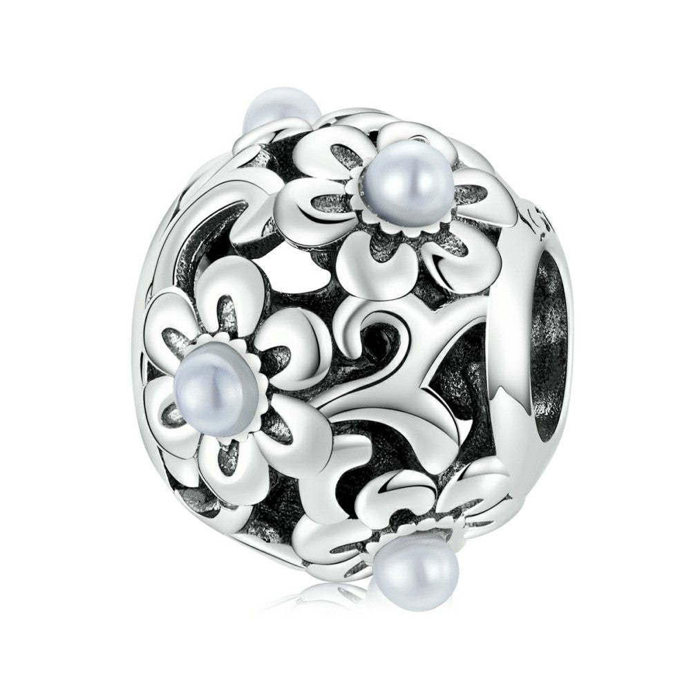 classical flowers charm 925 sterling silver xs2247