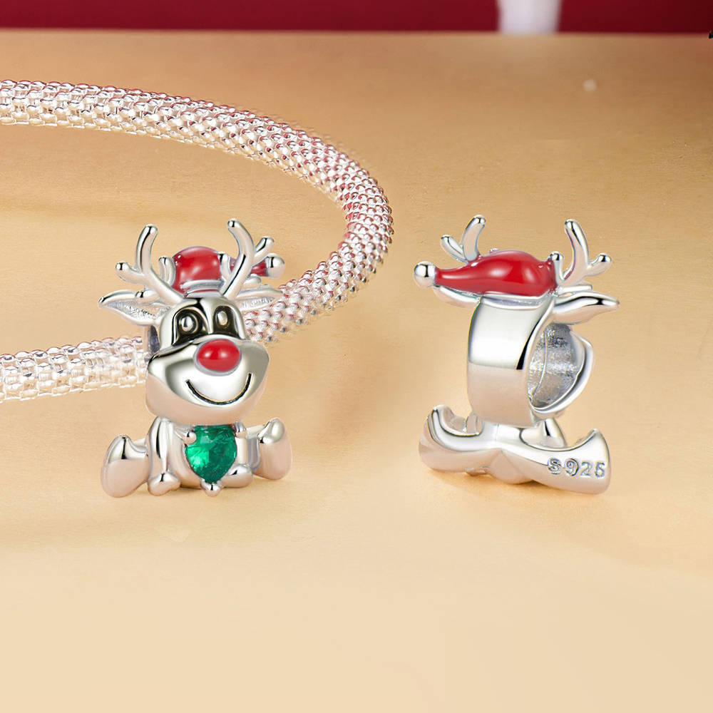 Christmas Elk Charm Silver Christmas Gifts - soufeelmy