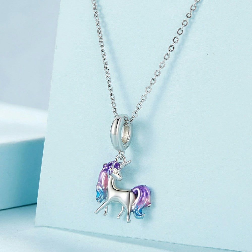 unicorn dangle charm 925 sterling silver yb2257