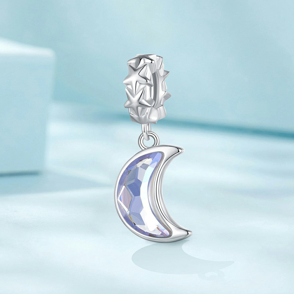 moonlight dangle charm 925 sterling silver yb2258