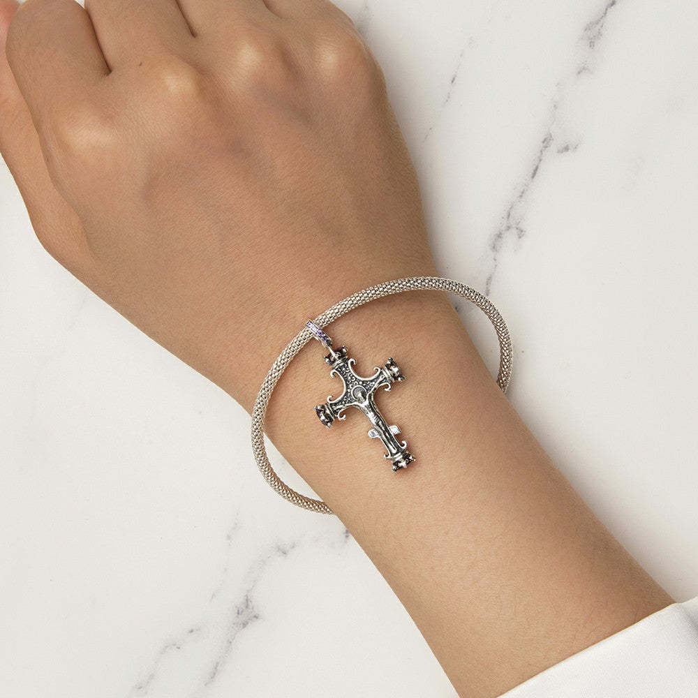 cross dangle charm 925 sterling silver yb2277