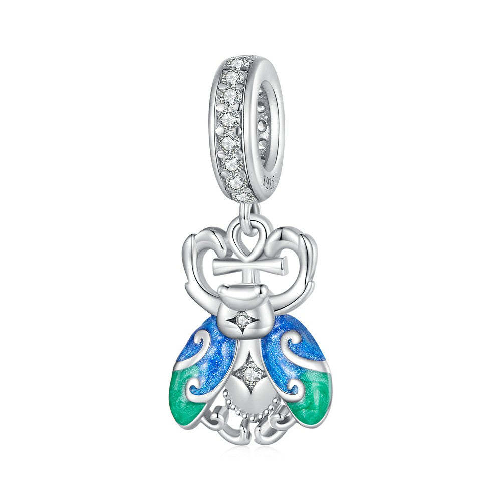 scarab dangle charm 925 sterling silver yb2282
