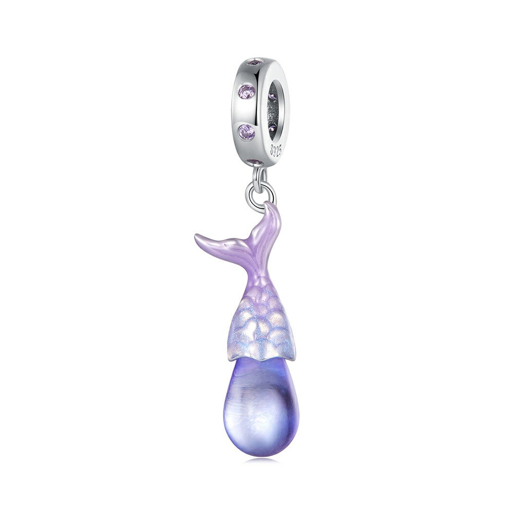 mermaid tears dangle charm 925 sterling silver yb2287
