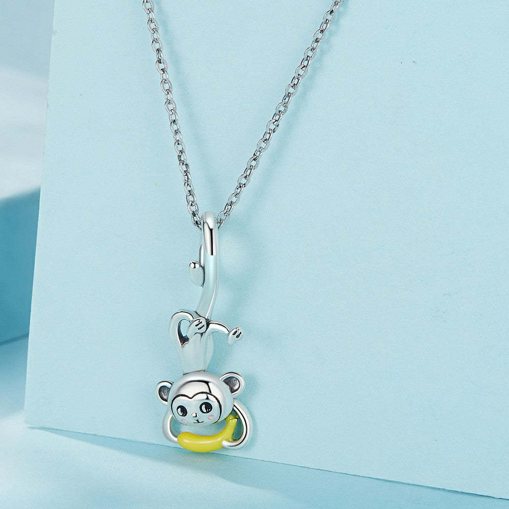 monkey dangle charm 925 sterling silver yb2329
