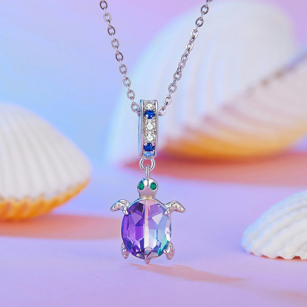 delicate turtle dangle charm 925 sterling silver yb2342