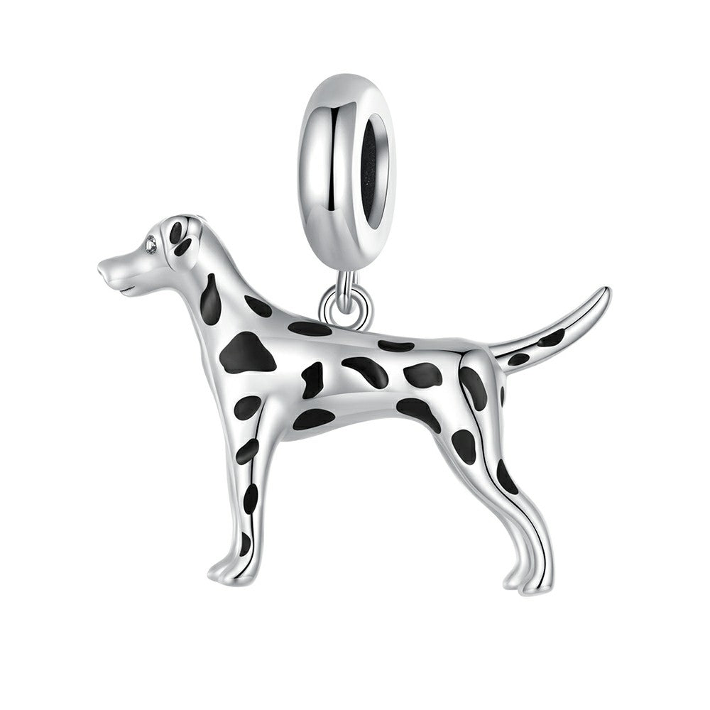 dalmatian dangle charm 925 sterling silver yb2373
