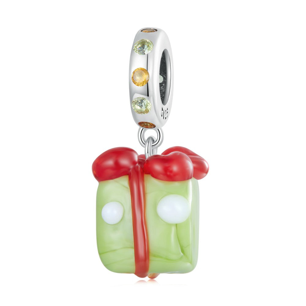 christmas gift dangle charm 925 sterling silver yb2418