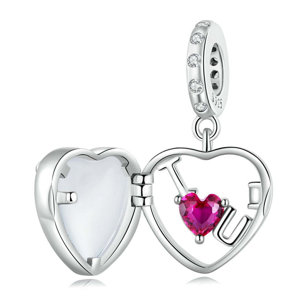 i love you locket dangle charm 925 sterling silver yb2432