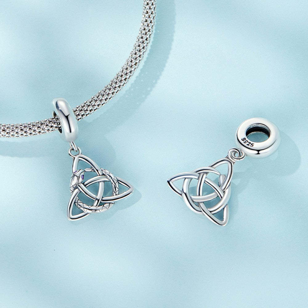 celtic symbol dangle charm 925 sterling silver yb2443