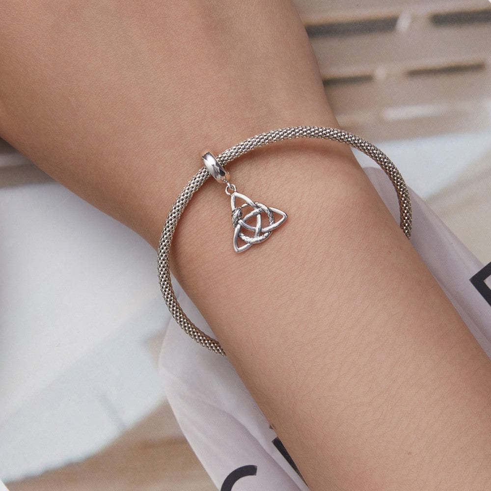 celtic symbol dangle charm 925 sterling silver yb2443