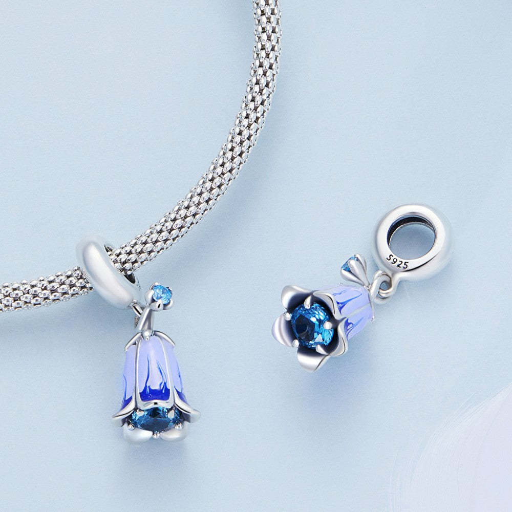 bluebell dangle charm 925 sterling silver yb2451