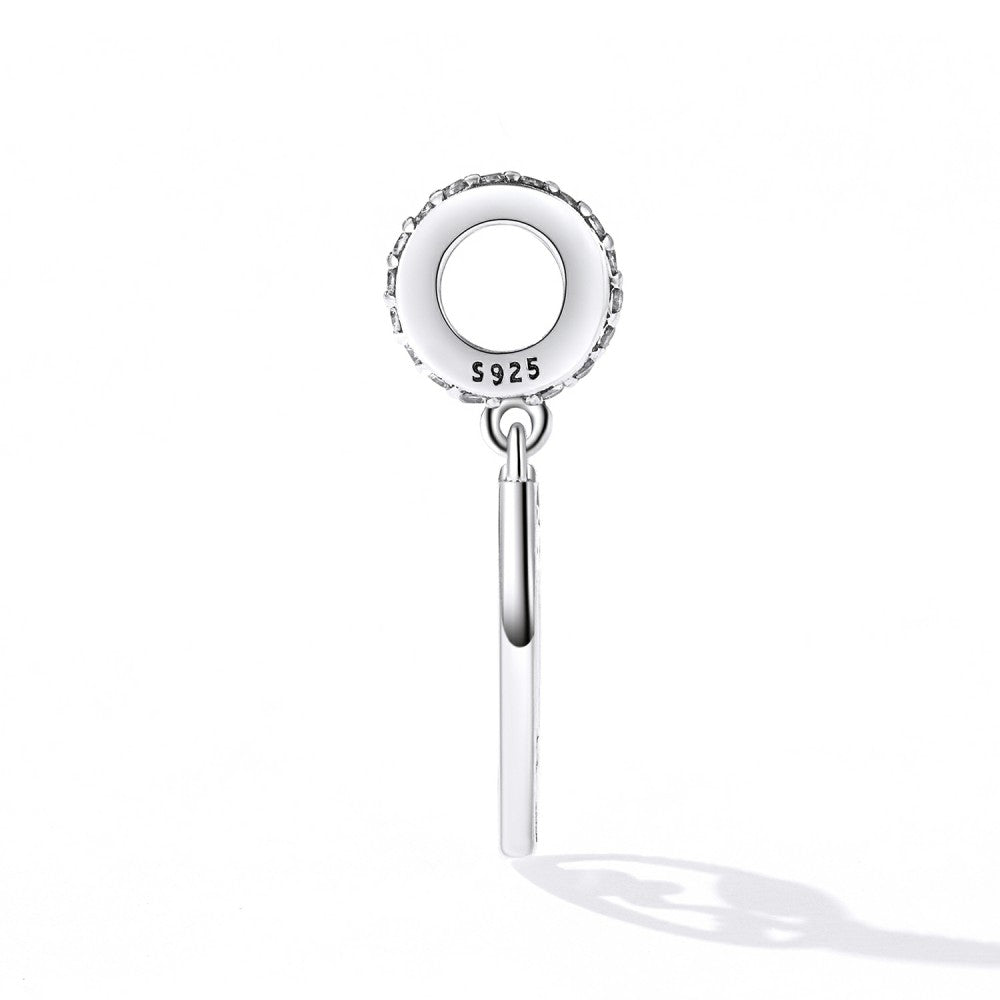 art face with red heart lip dangle charm 925 sterling silver yb2484