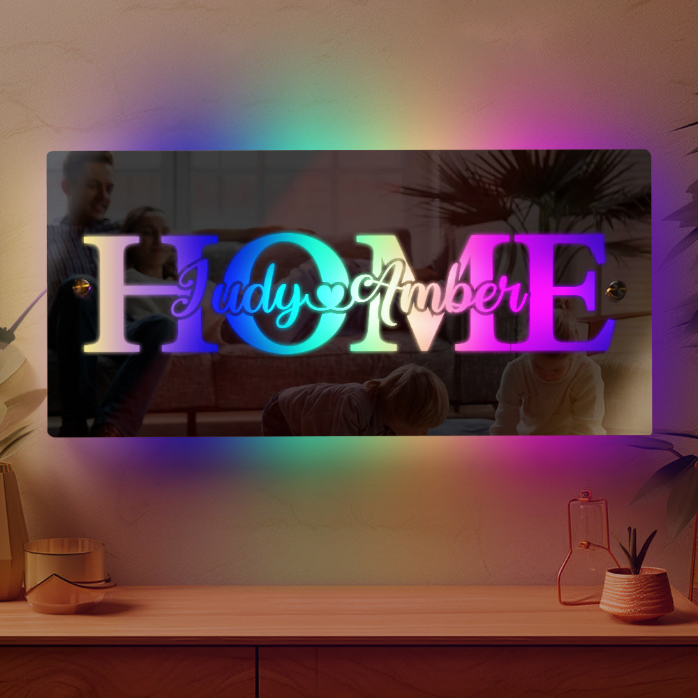 Custom Name Mirror Light Family Love Home Gift - soufeelmy