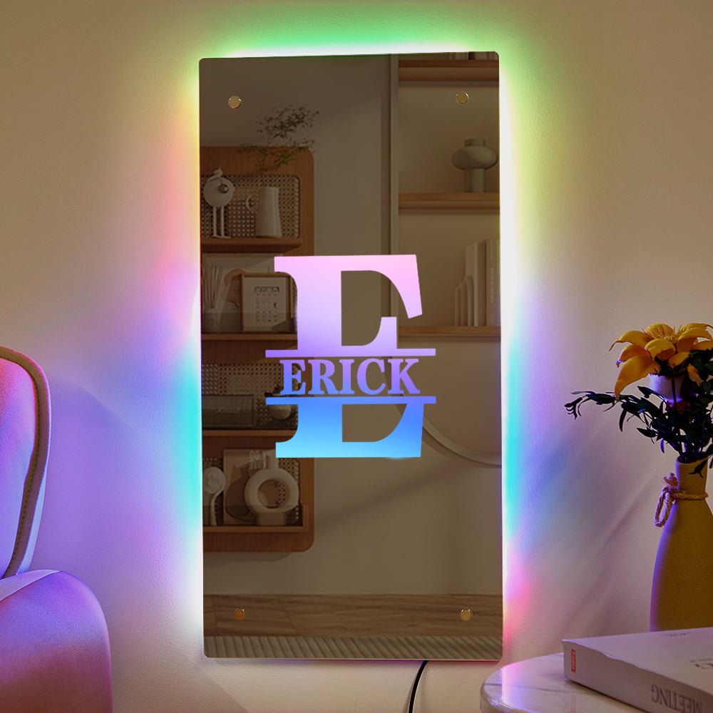 Custom Letter Wall Mirror Monogram Family Gift - soufeelmy