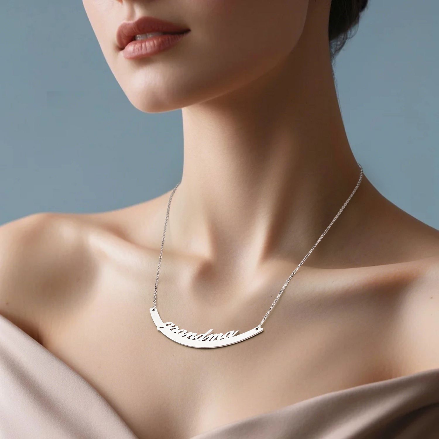 Custom Name Necklace Hanging Family Necklace with 1-7 Names Pendants Gift for Grandma Mother's Day Gifts - soufeelmy