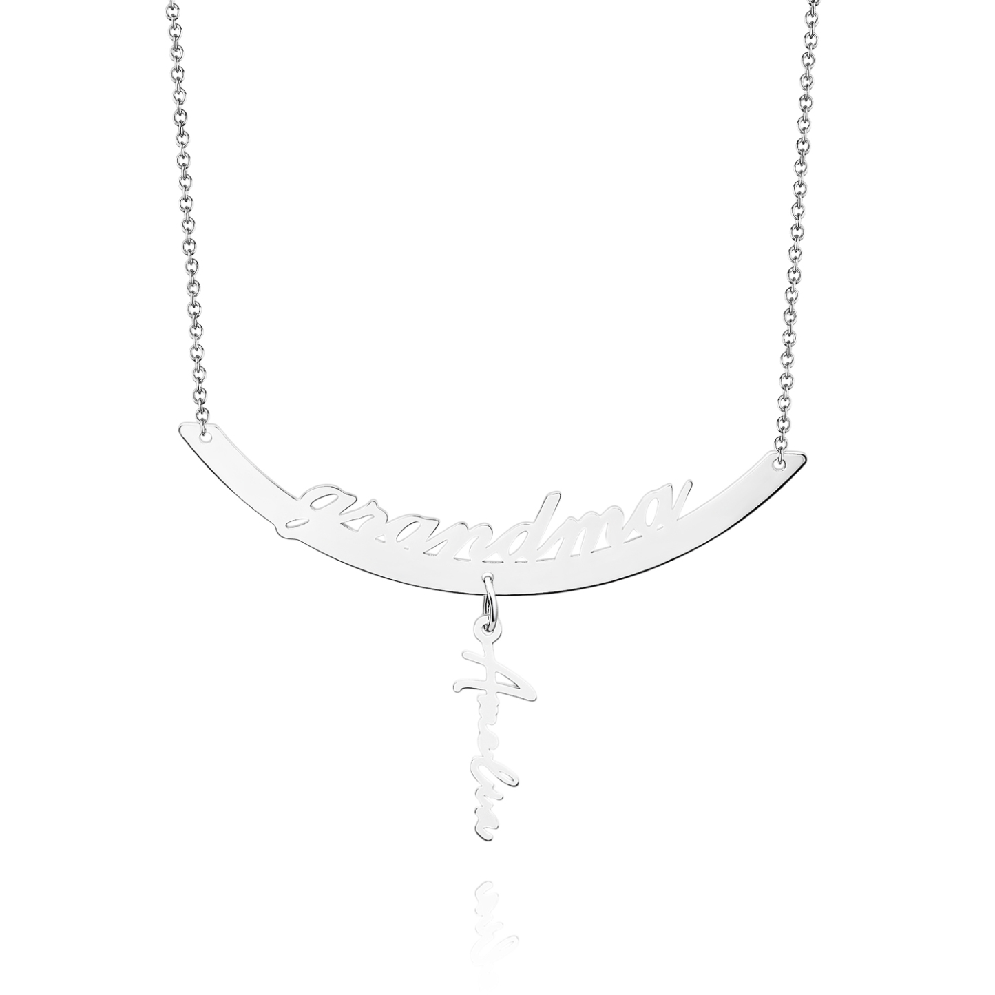Custom Name Necklace Hanging Family Necklace with 1-7 Names Pendants Gift for Grandma Mother's Day Gifts - soufeelmy