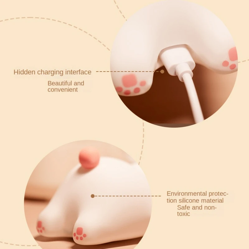 Cartoon Rabbit Night Light Big Face Rabbit Intelligent Atmosphere Lig - soufeelmy