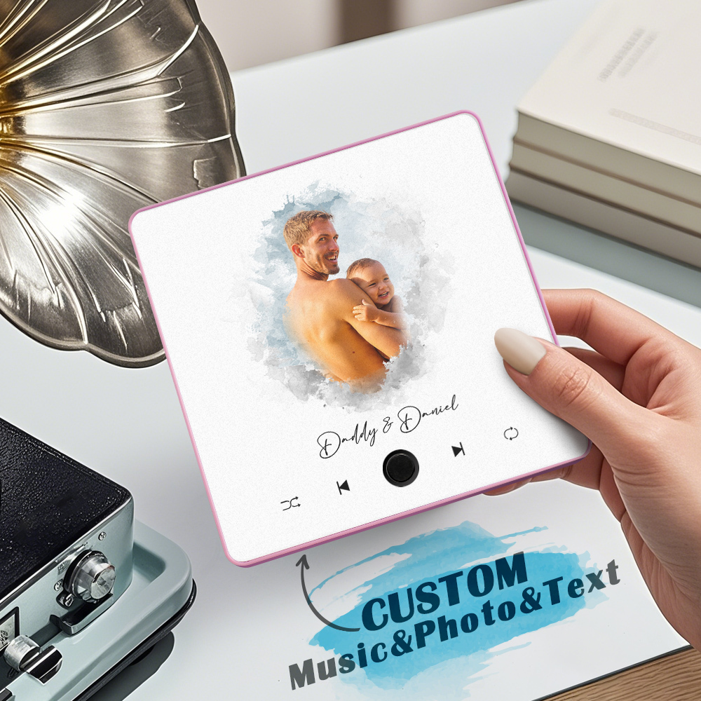 Custom Music Fridge Magnet Photo Watercolor Sticker Music Wall Photo Sticker That Can Plays Without Cell Phone Best Gift - soufeelmy