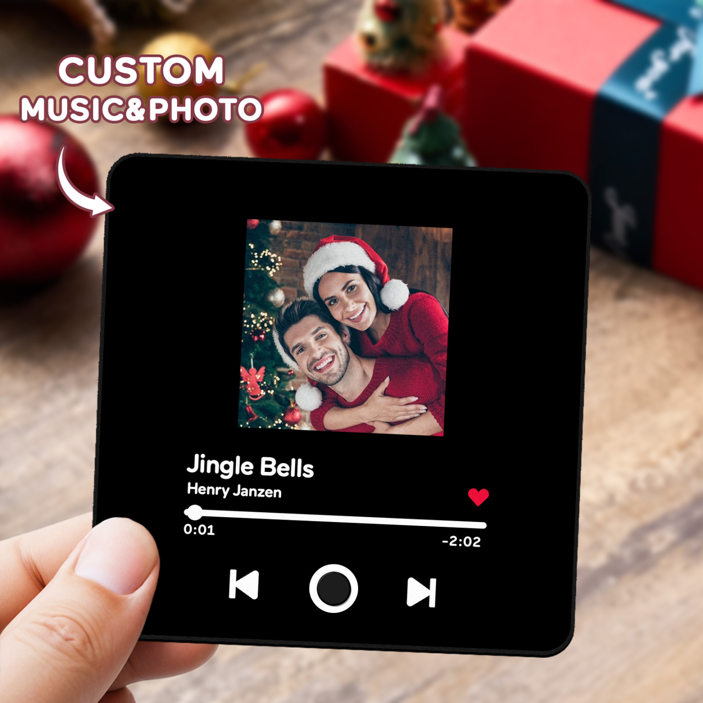 Customized Album Fridge Magnet Personalized Music Fridge Magnet Can Play Songs Christmas Gifts Family Gifts - soufeelmy