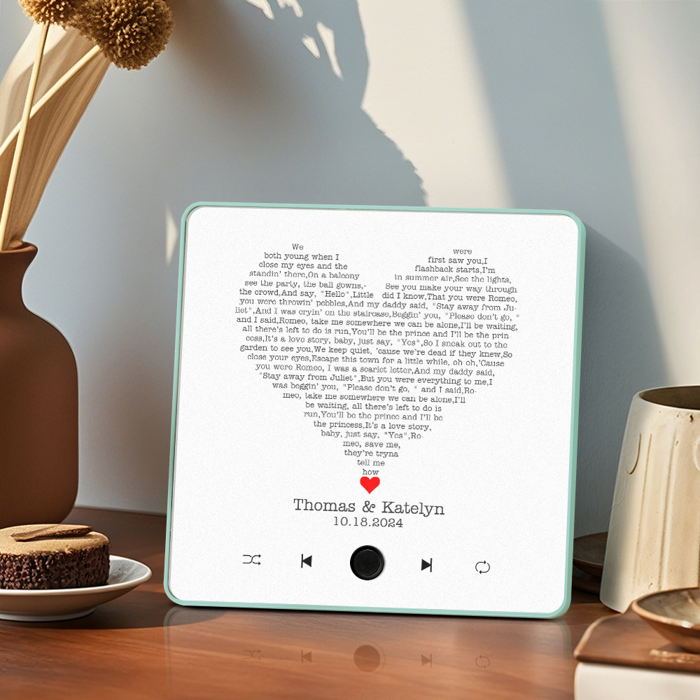 Custom Music Fridge Magnet Lyrics Photo Music Wall Photo Refrigerator Sticker Music Movement That Can Be Played Without Cell Phone - soufeelmy