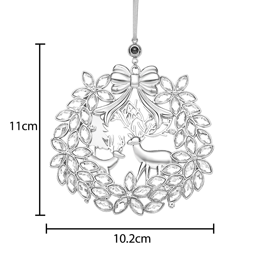Personalized Photo Projection Ornaments Snowflake Ornament Christmas Tree Ornaments Christmas Gifts - soufeelmy