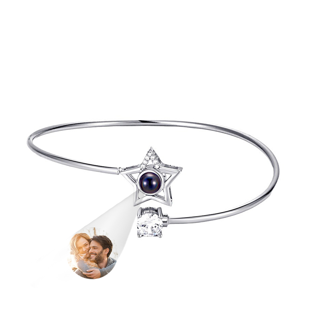 Custom Projection Bracelet Personalized Photo Star Bracelet Jewelry Gift for Her - soufeelmy